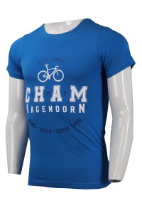 T883 Customized blue printed logoT shirt T-shirt Multi-sports T-shirt manufacturer